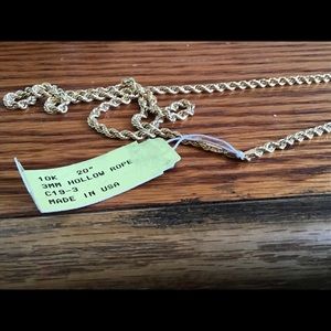 20” 10K gold necklace NWT